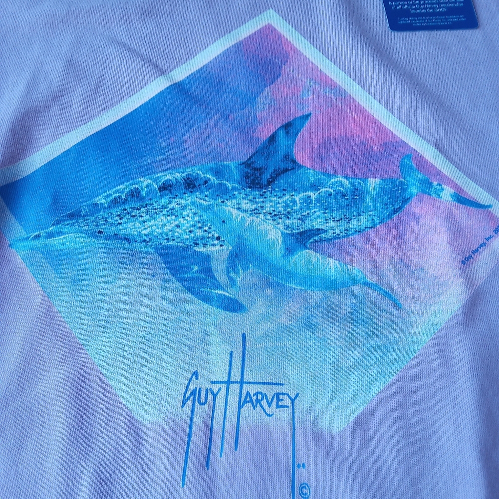 NWT ladies top by Guy Harvey Sm lavendar - Picture 5 of 5